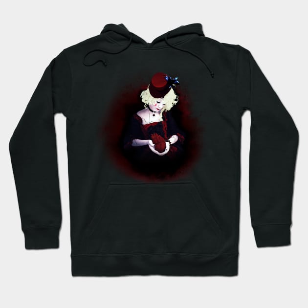 Red Queen of Hearts Hoodie by oddfiction